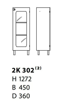2K-SKÅP - Wood veneer bookcase / highboard by Karl Andersson - view 3